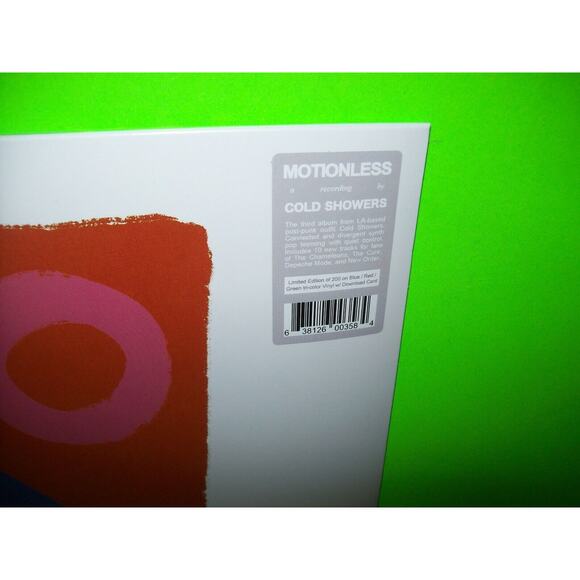 Cold Showers Motionless Vinyl LP Synth-Pop Post-Punk Darkwave Tri Colored 200 Ed - Picture 2 of 4